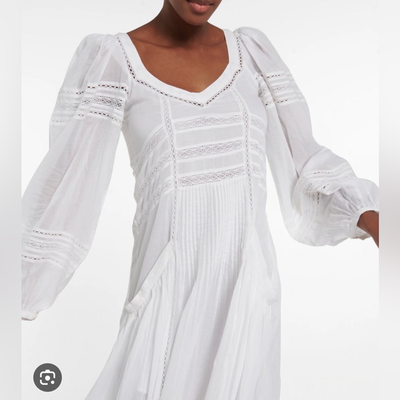 Isabel Marant Etoile Melia Dress in White - Picture 9 of 15